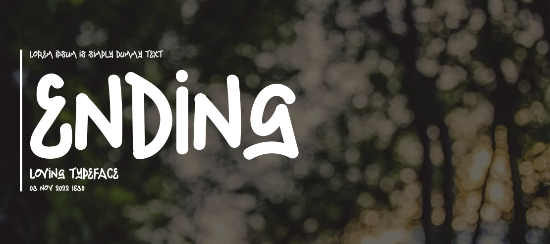 Ending Loving Font