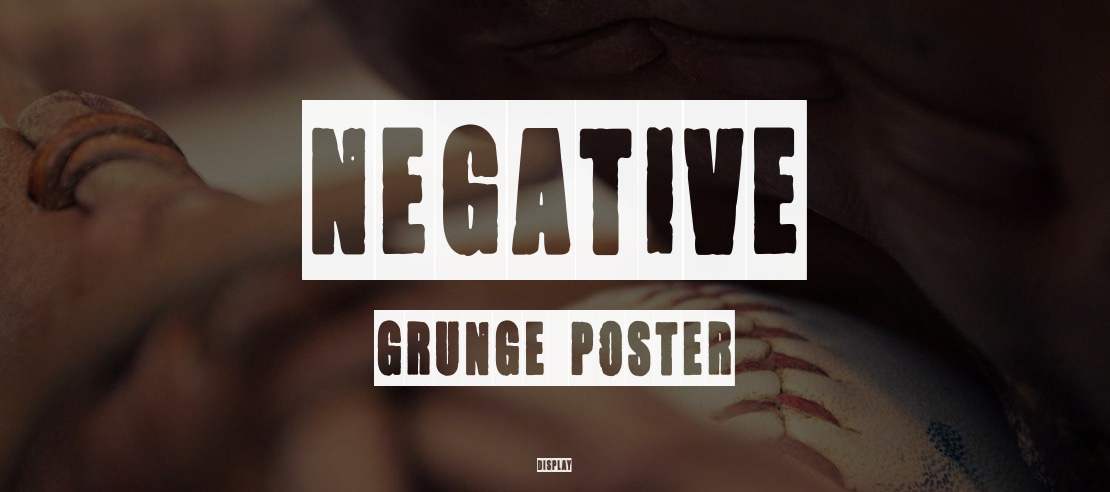 Negative Grunge Poster Font