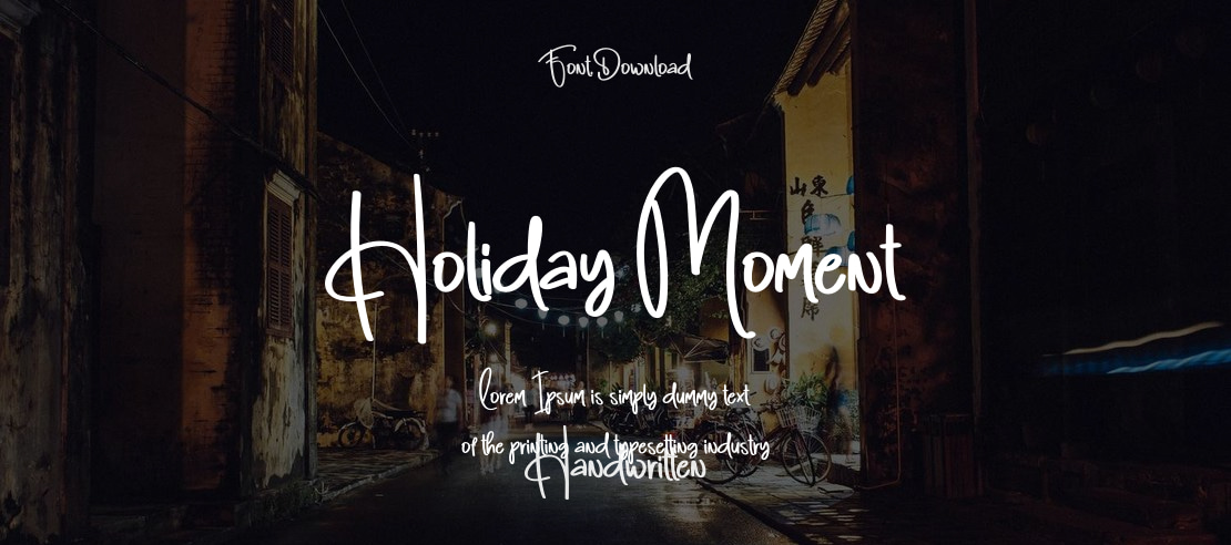 Holiday Moment Font