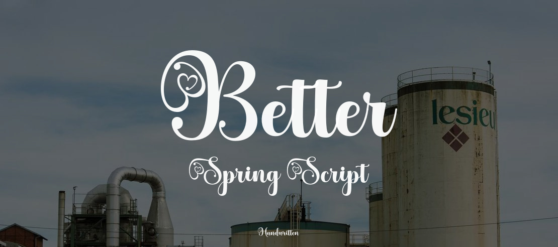 Better Spring Script Font