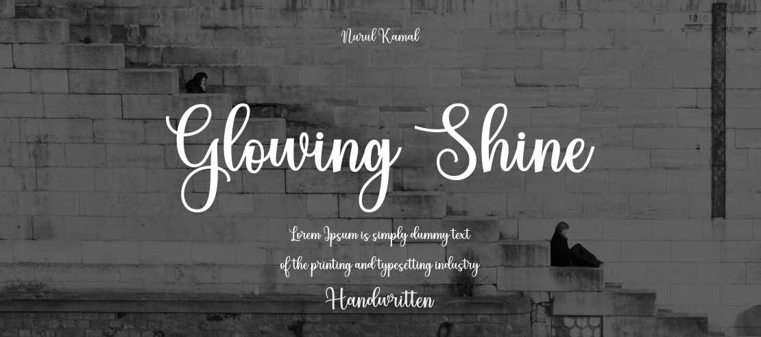 Glowing Shine Font