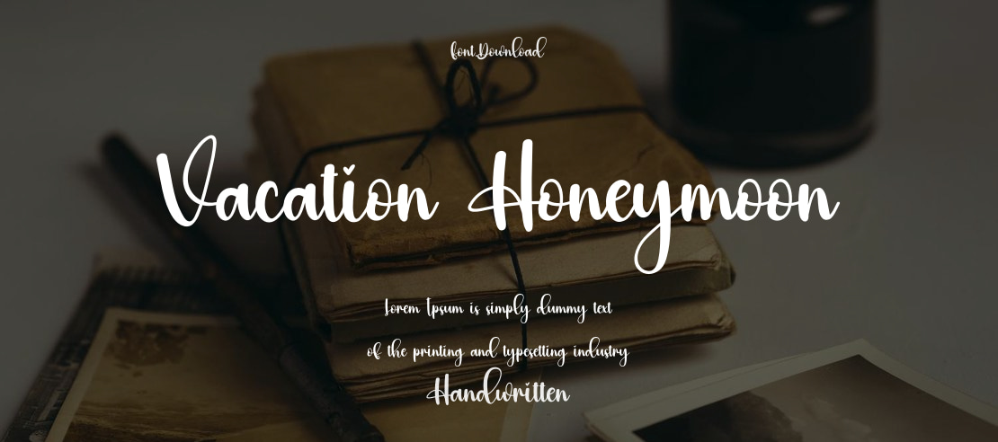 Vacation Honeymoon Font