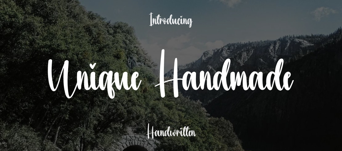 Unique Handmade Font