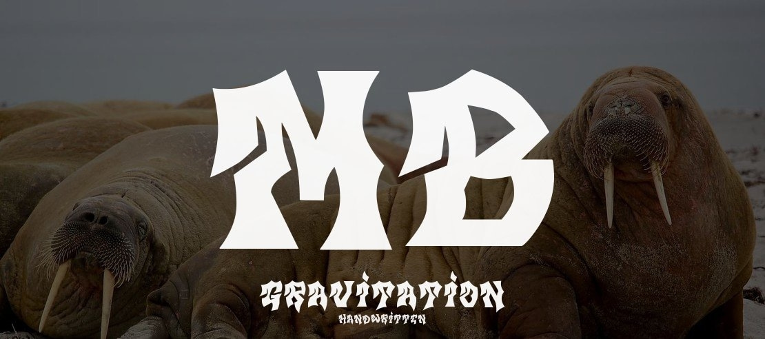 MB Gravitation Font