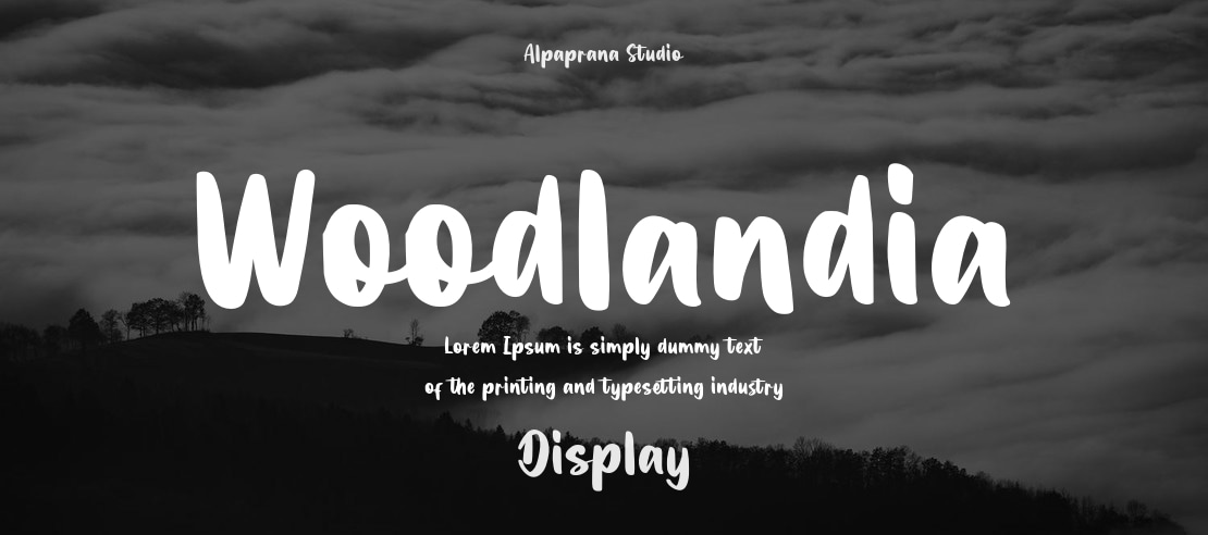 Woodlandia Font