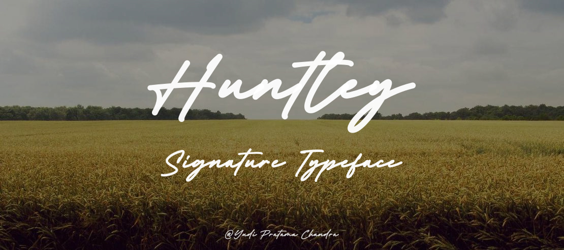 Huntley Signature Font