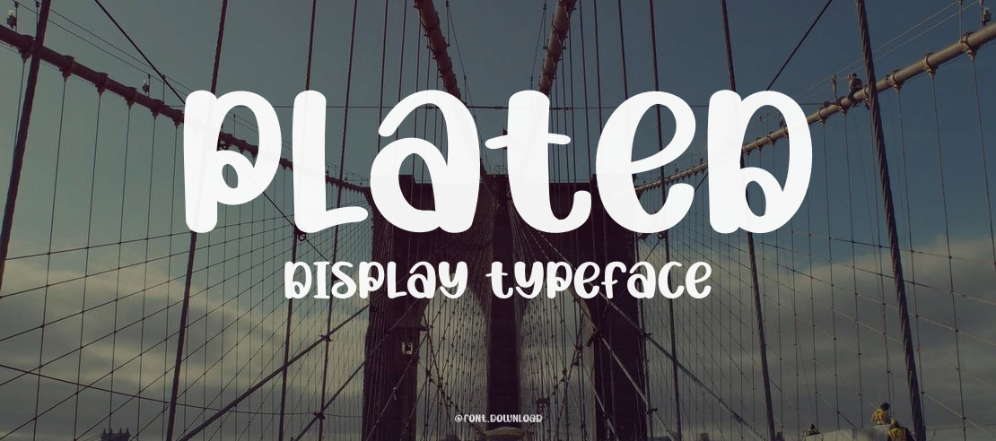 Plated Display Font