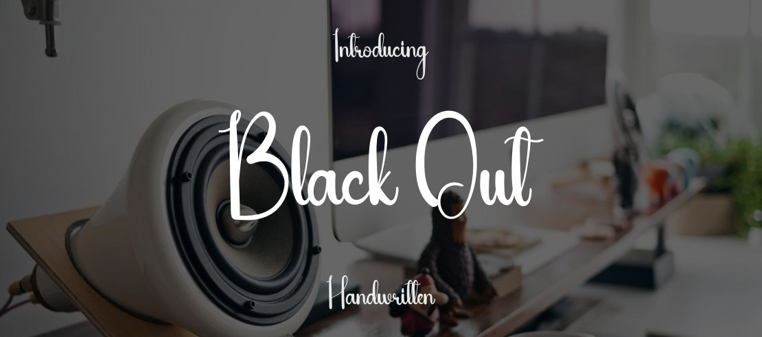 Black Out Font
