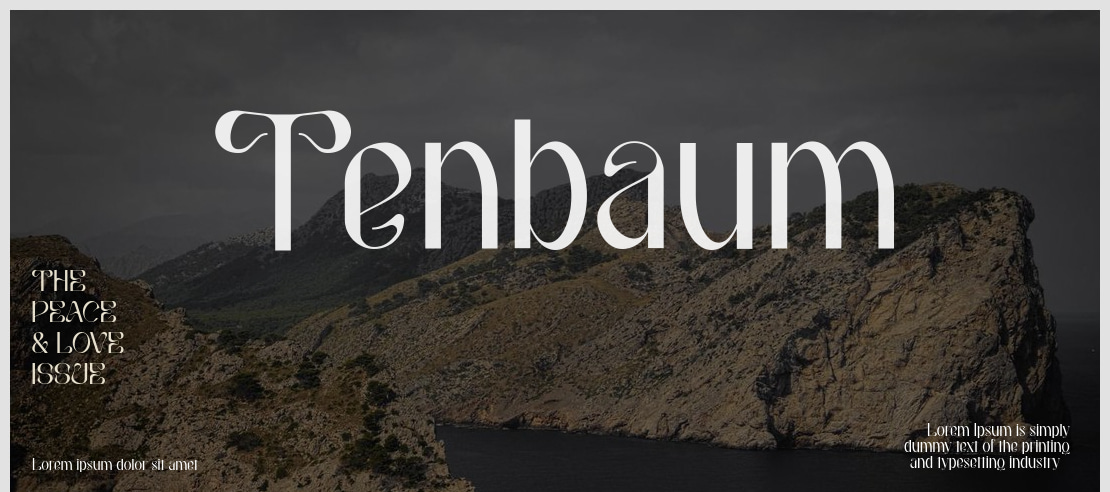 Tenbaum Font