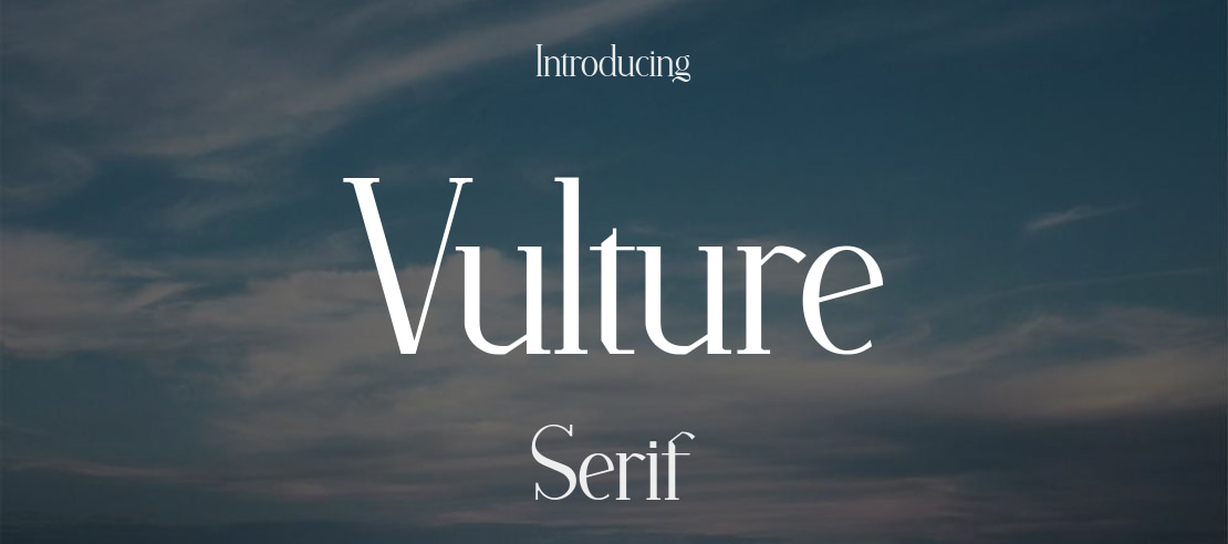 Vulture Font