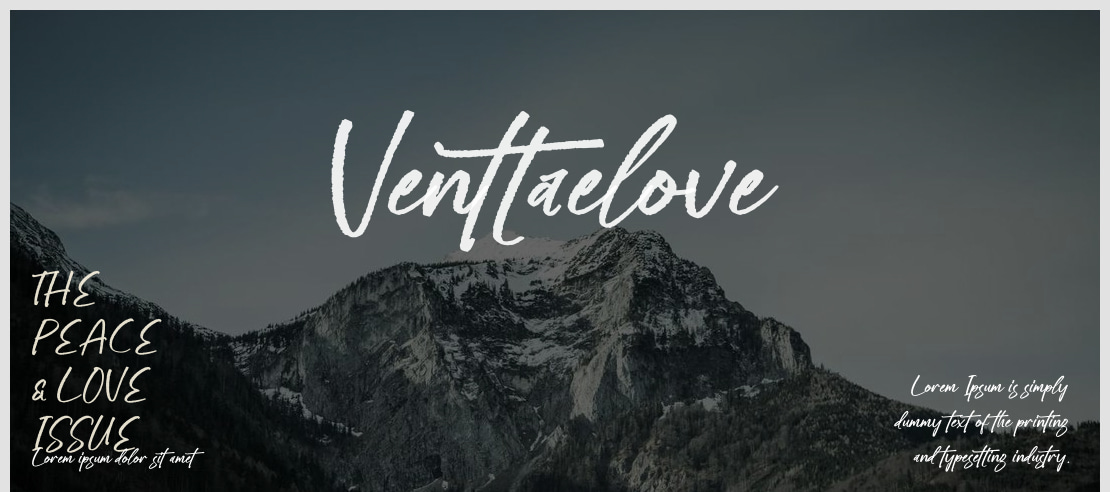 Venttaelove Font