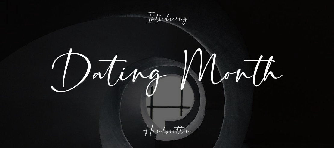 Dating Month Font