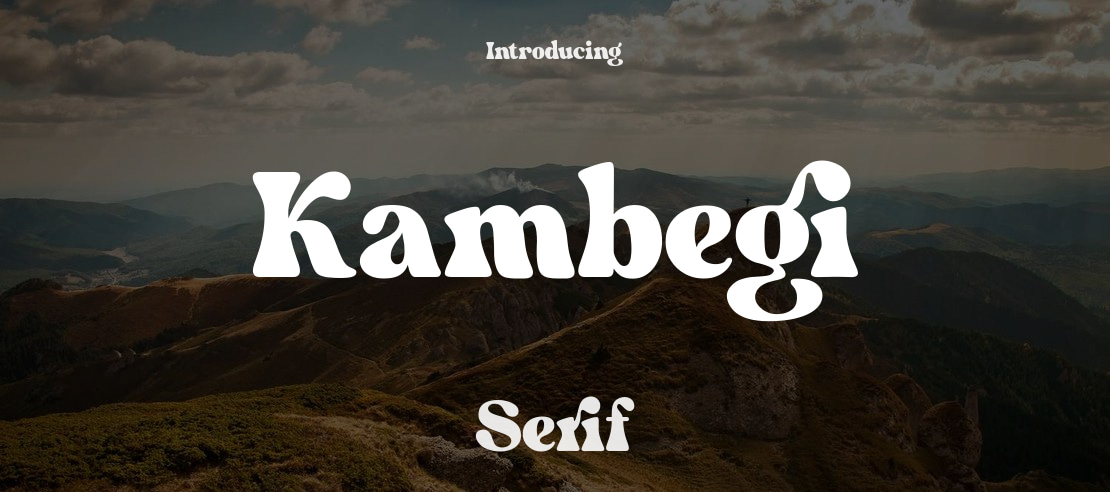 Kambegi Font