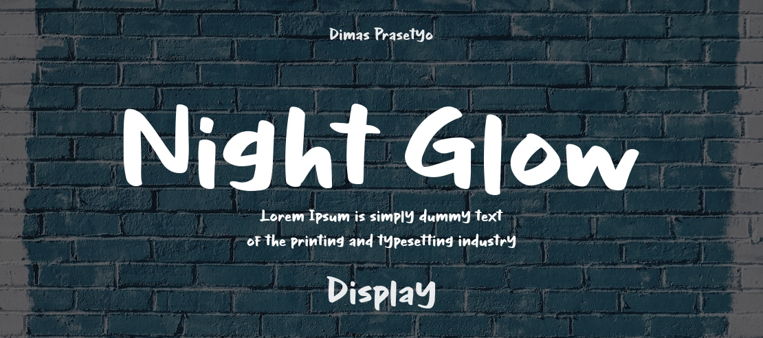 Night Glow Font