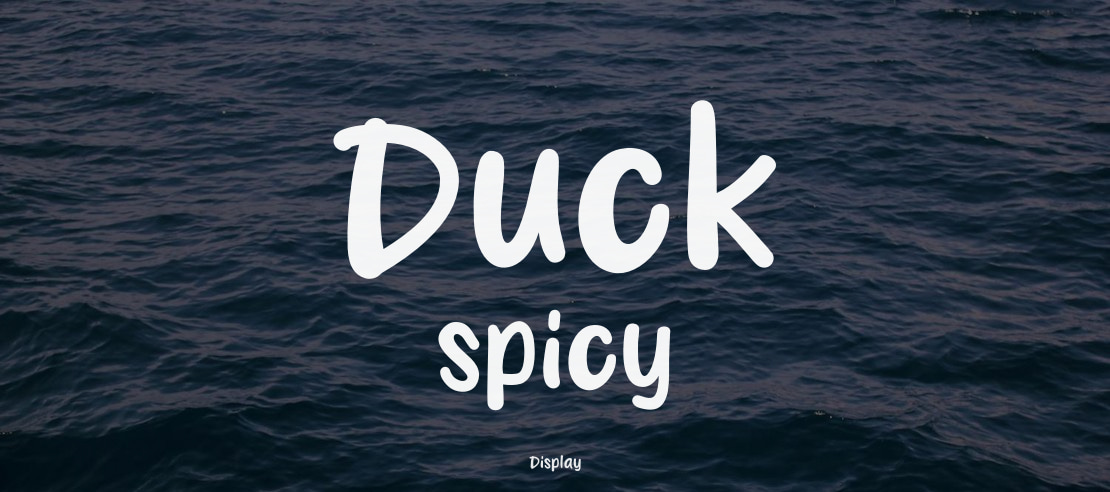 Duck spicy Font