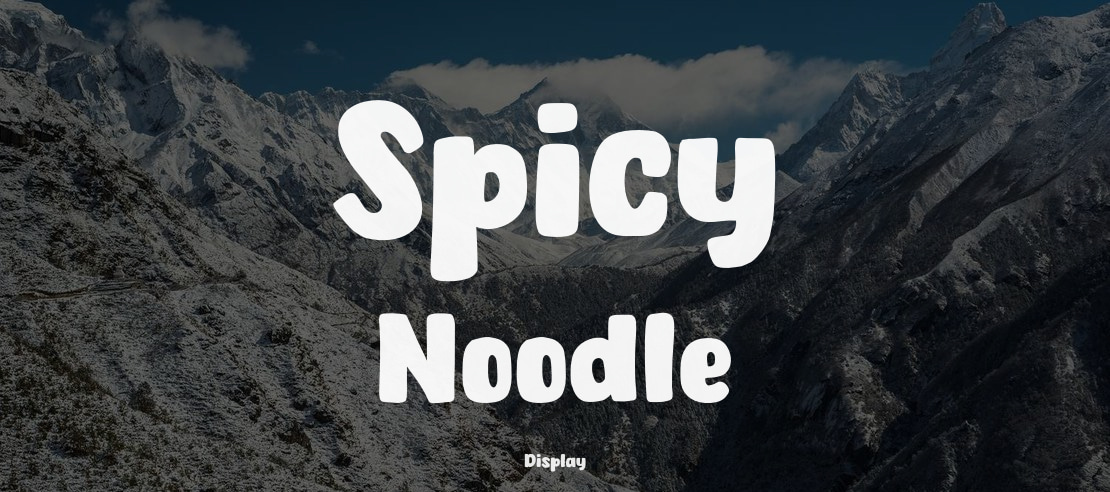 Spicy Noodle Font