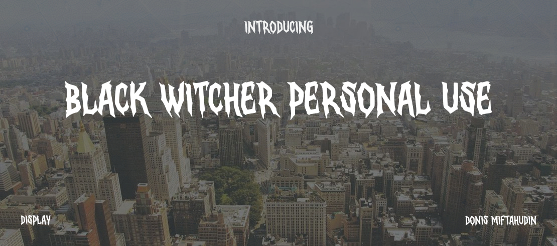 Black Witcher Personal Use Font