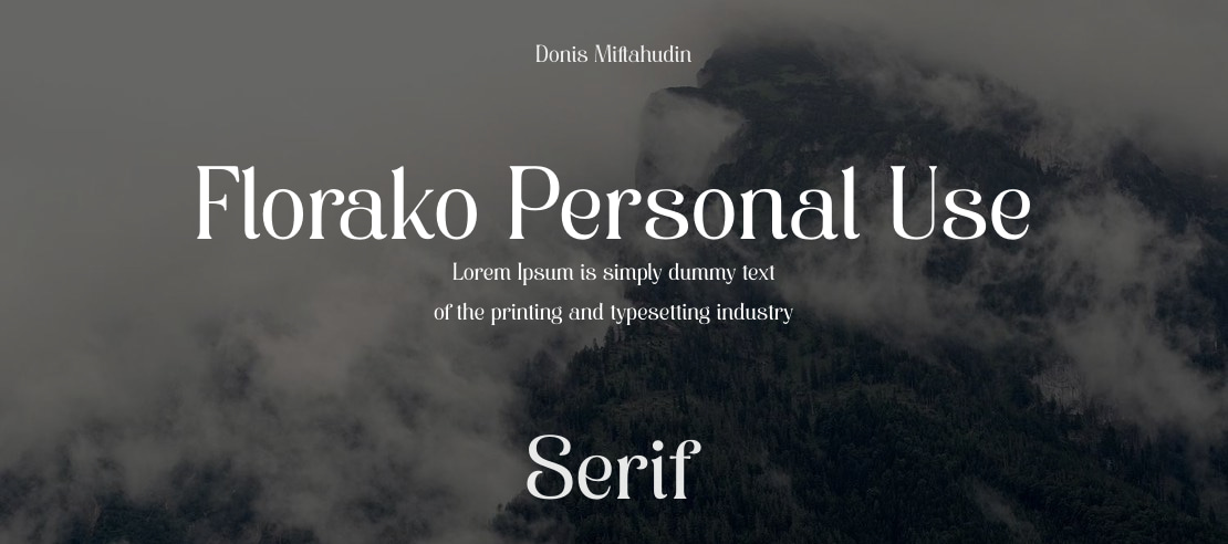 Florako Personal Use Font