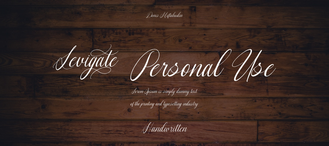 Levigate Personal Use Font