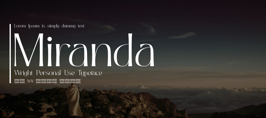 Miranda Wright Personal Use Font