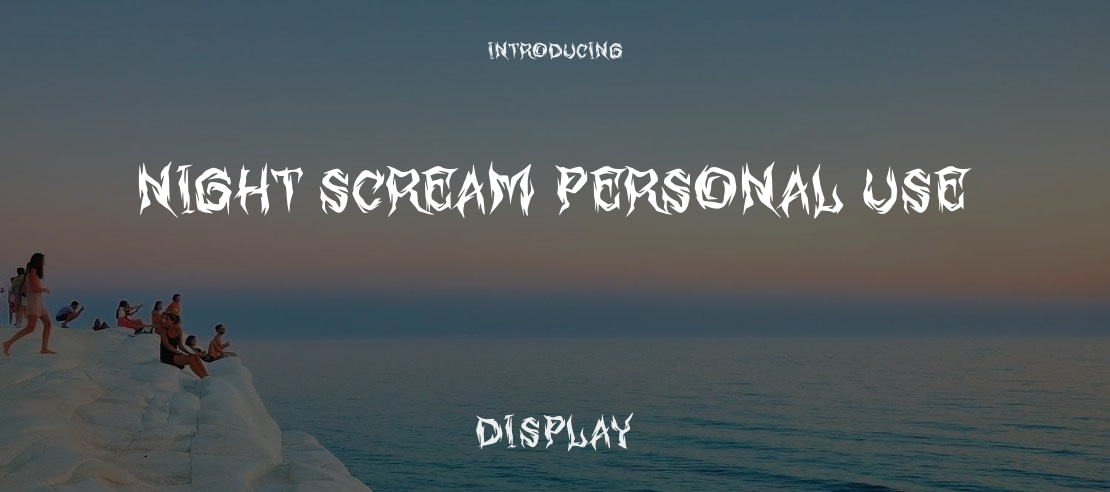 Night Scream Personal Use Font