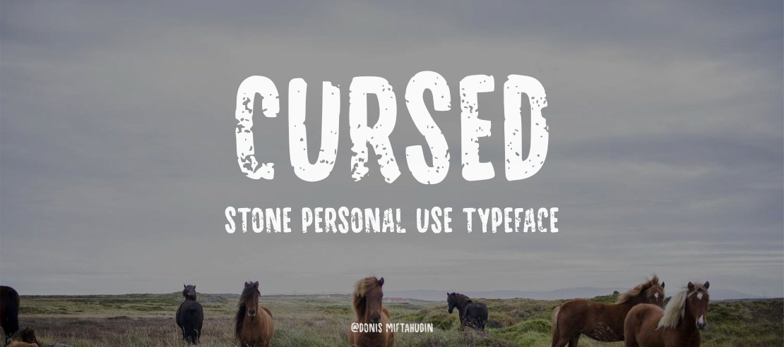 Cursed Stone Personal Use Font