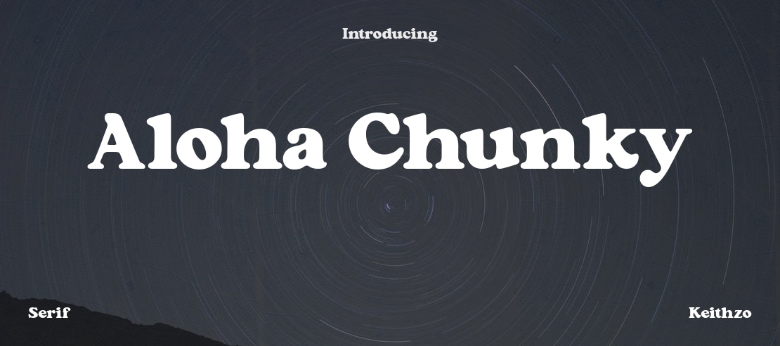 Aloha Chunky Font