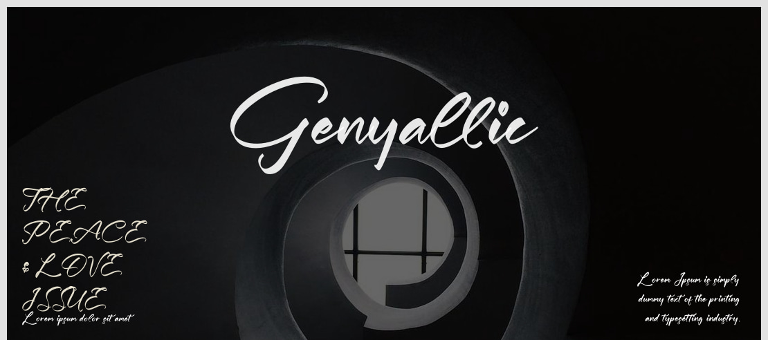 Genyallic Font