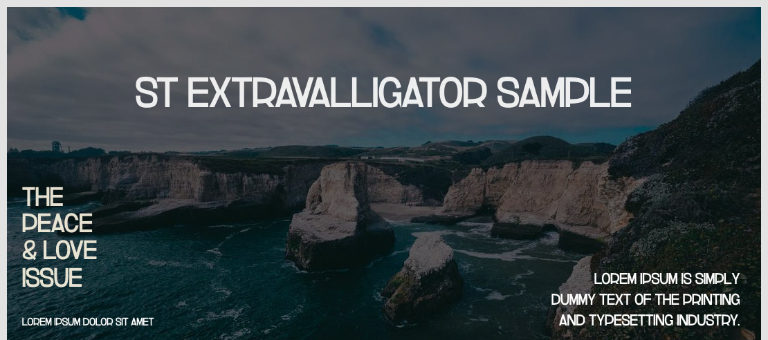ST Extravalligator SAMPLE Font