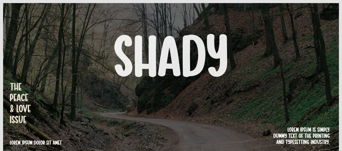 Shady Font