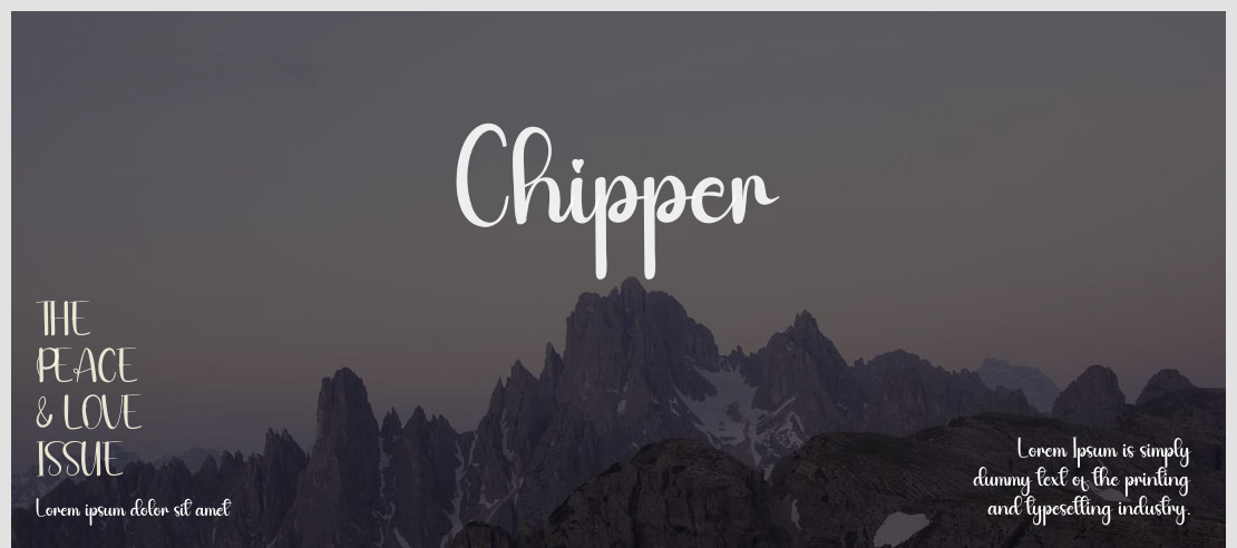 Chipper Font