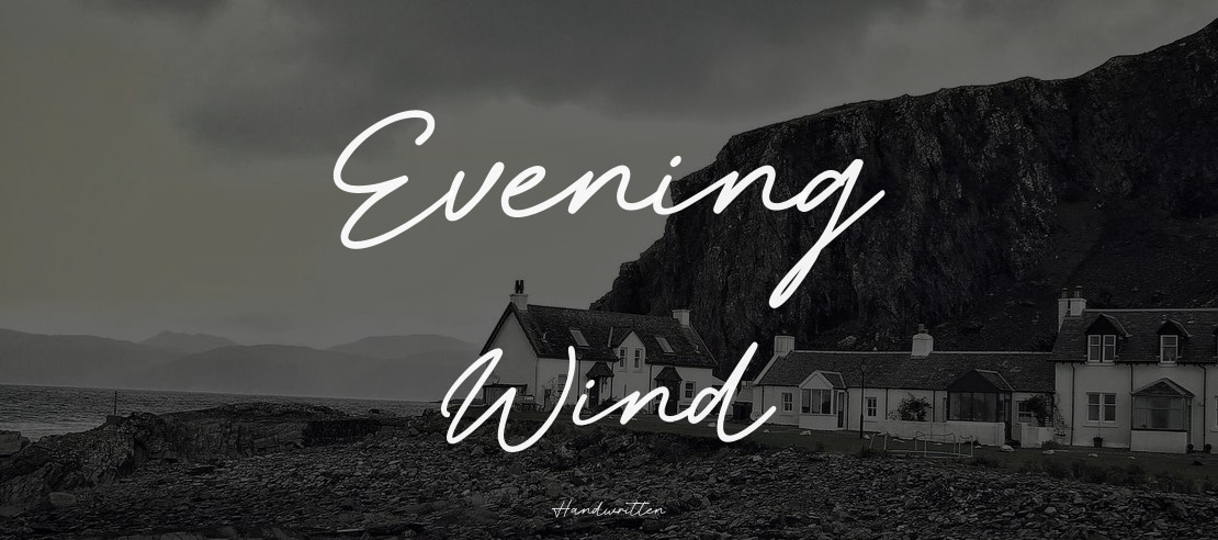 Evening Wind Font