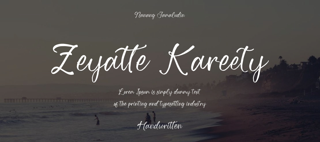 Zeyatte Kareety Font