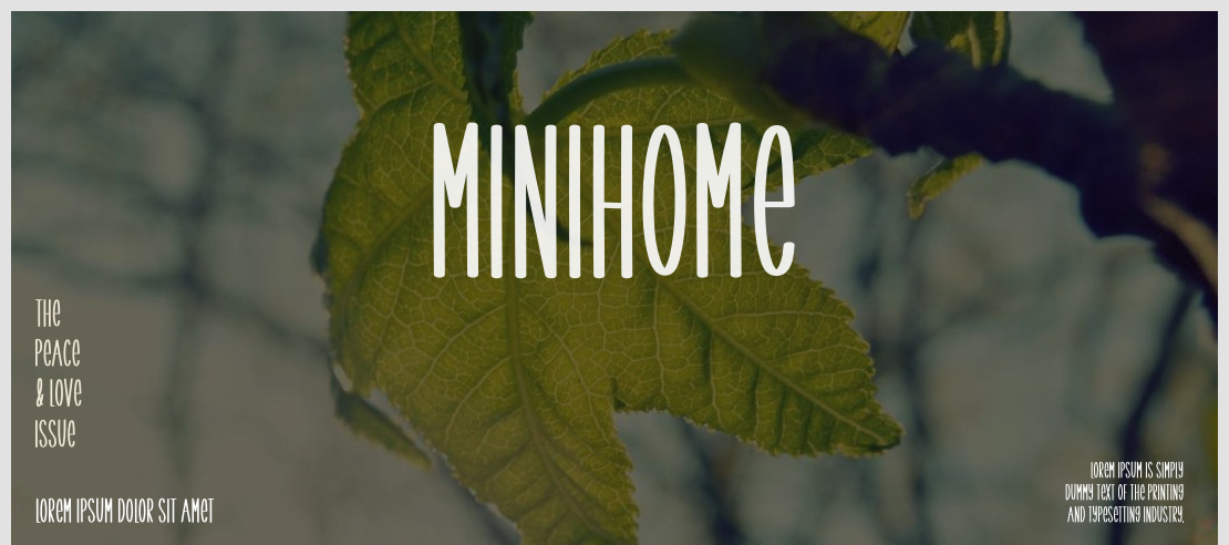 Minihome Font