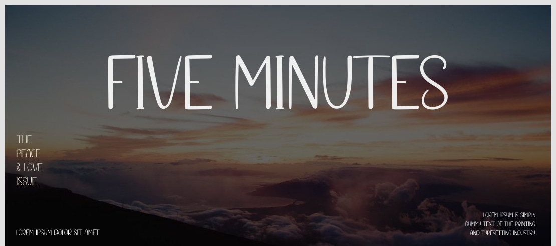 Five Minutes Font