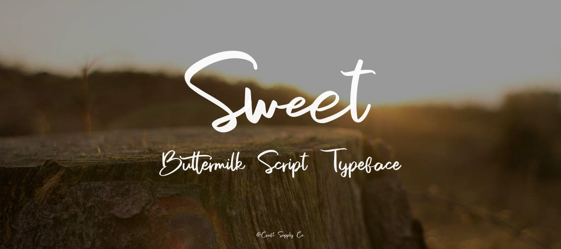 Sweet Buttermilk Script Font