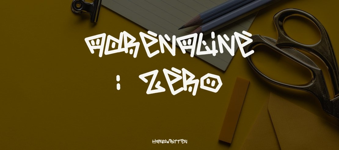 Adrenaline : Zero Font