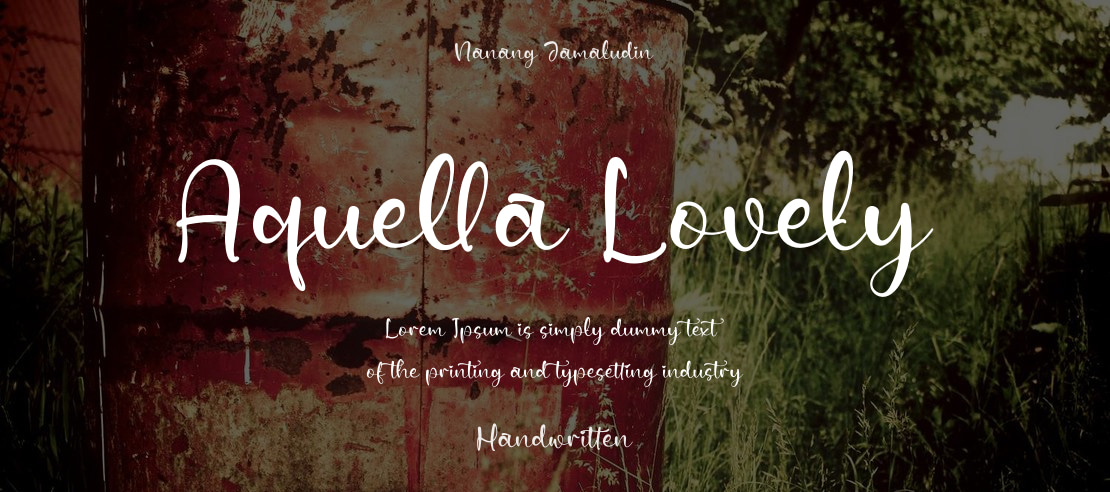 Aquella Lovely Font