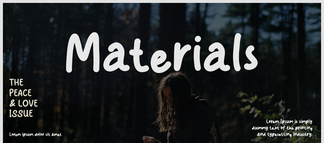 Materials Font