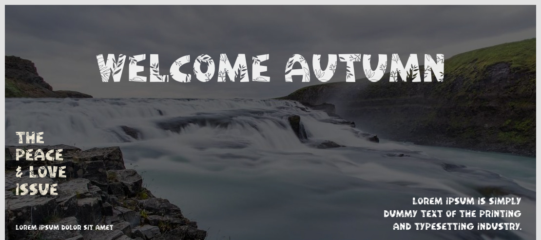 Welcome Autumn Font