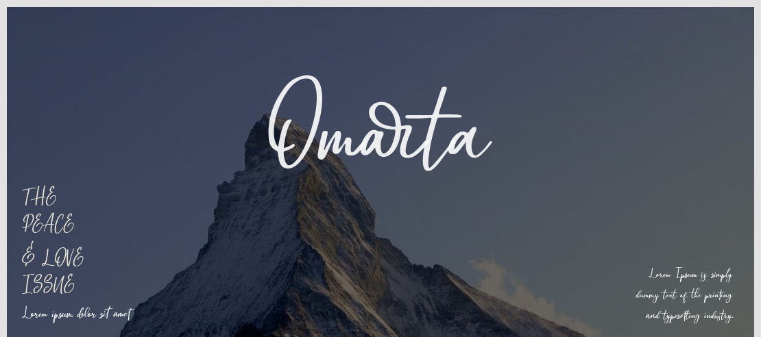Omarta Font