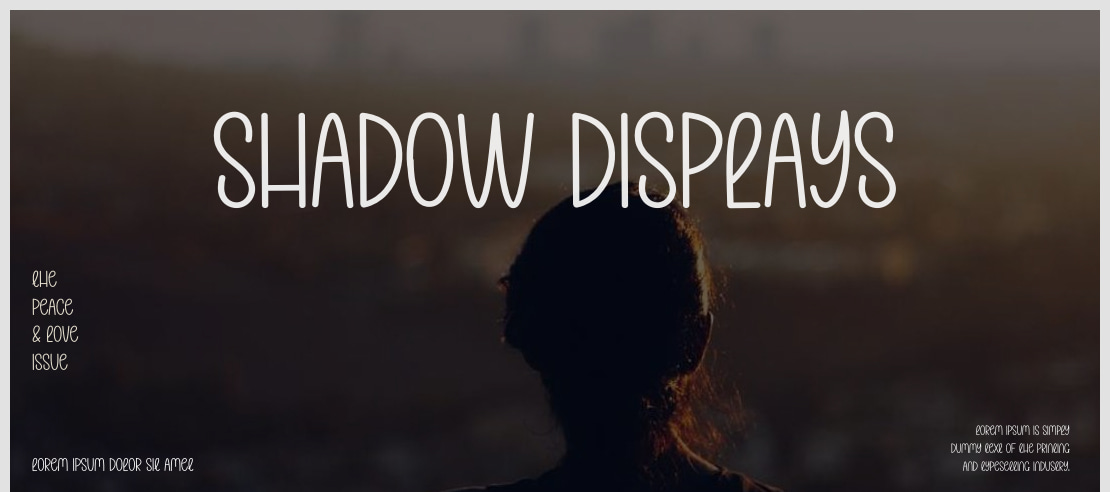 Shadow Displays Font