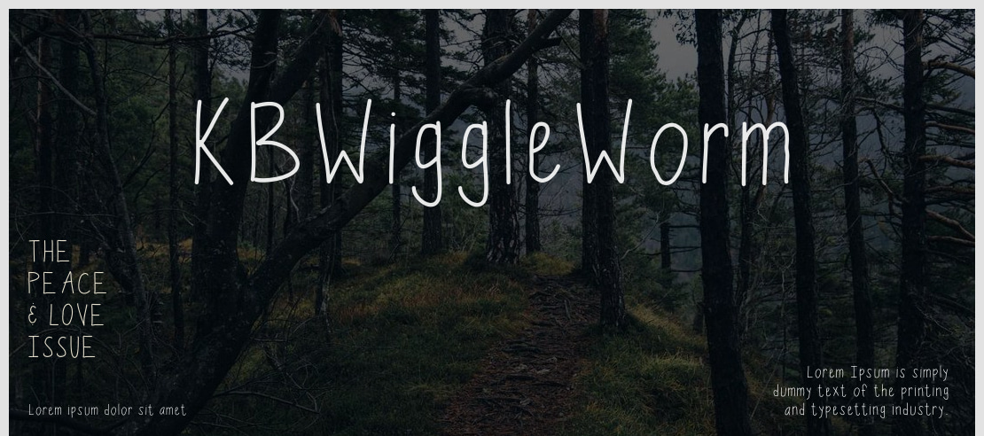 KBWiggleWorm Font