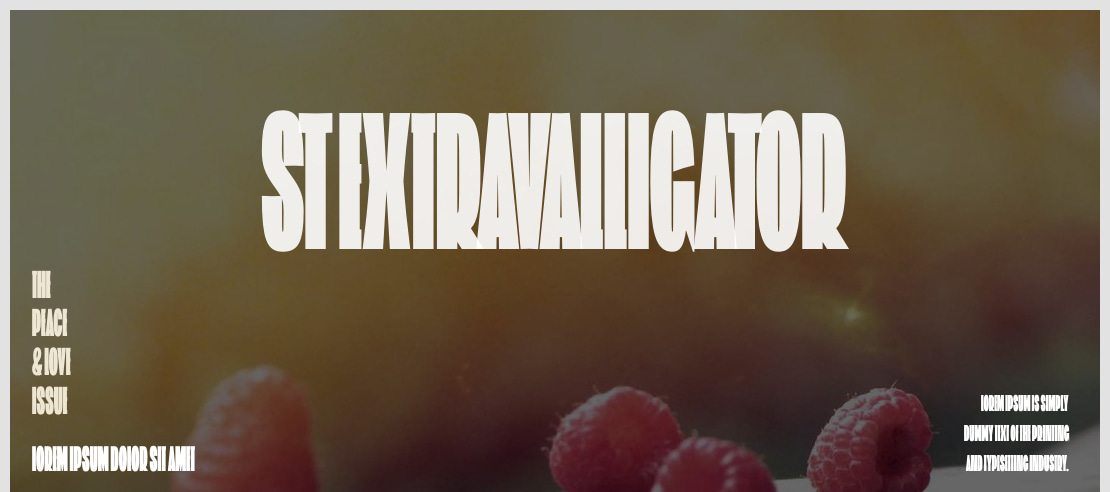 ST Extravalligator Font