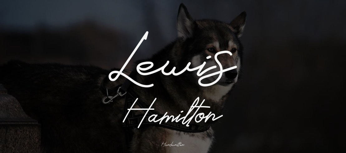 Lewis Hamilton Font