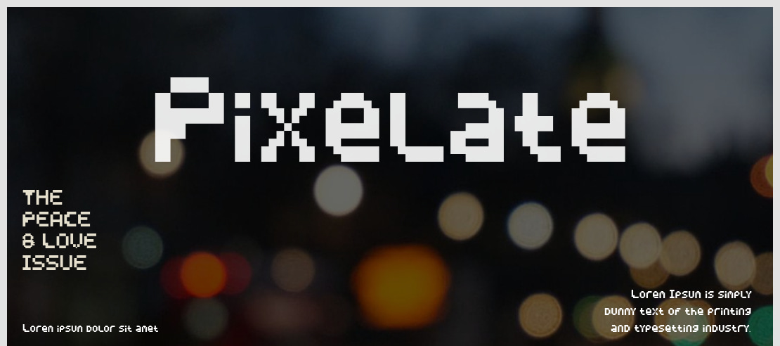 Pixelate Font