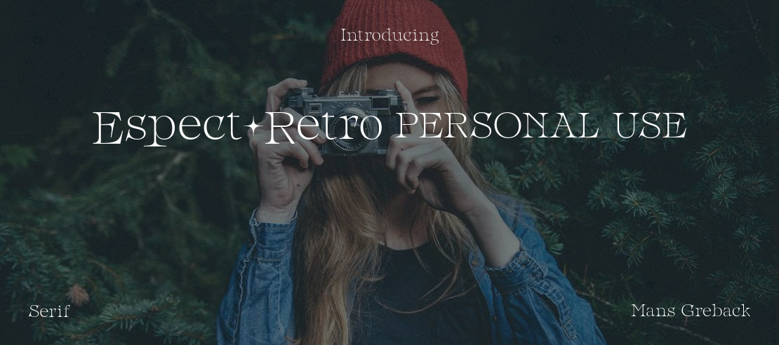 Espect Retro PERSONAL USE Font