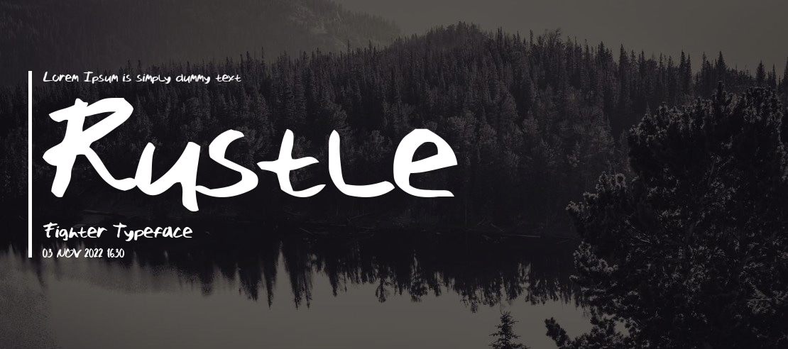 Rustle Fighter Font