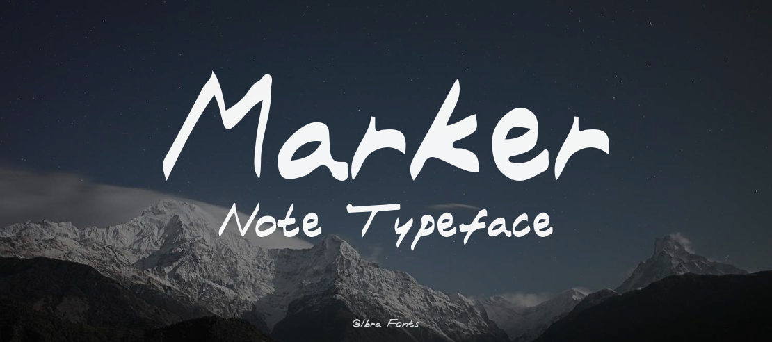 Marker Note Font