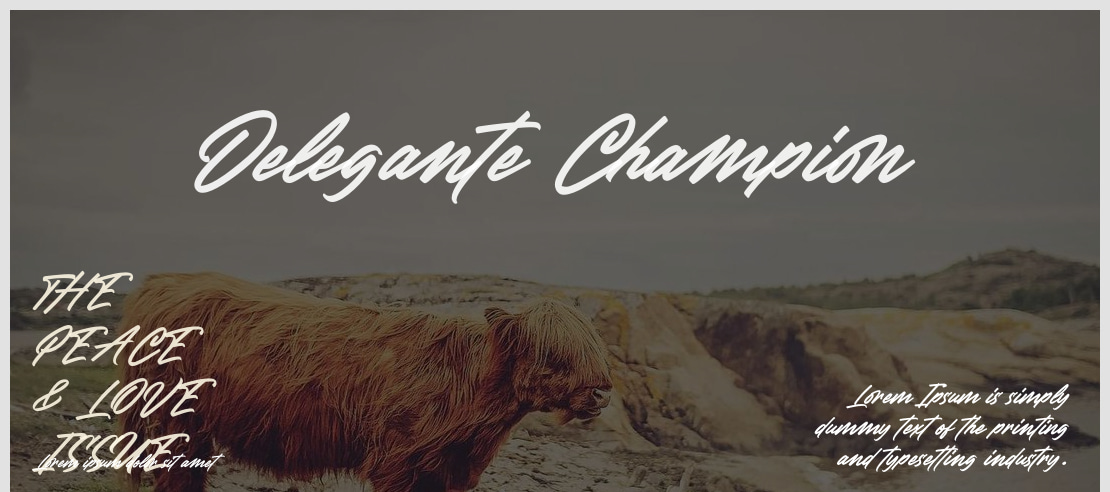 Delegante Champion Font